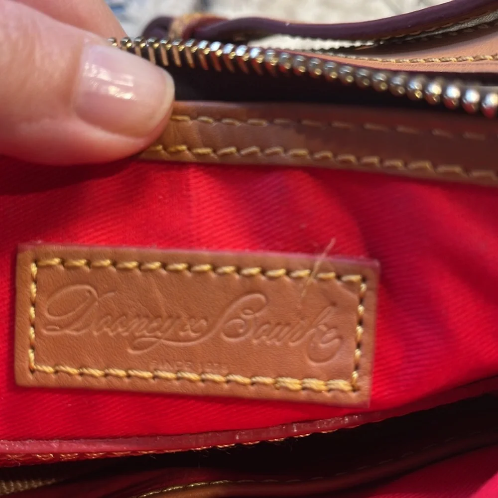 Dooney & Bourke 1975 DB Signature Letter Carrier Crossbody Bag - Picture 15 of 17